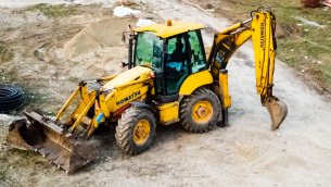 Buldo-excavator Komatsu WB97S, 8 tone